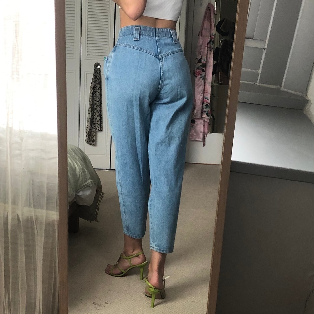 Rare Vintage High-Waisted Blue Jeans by Benetton